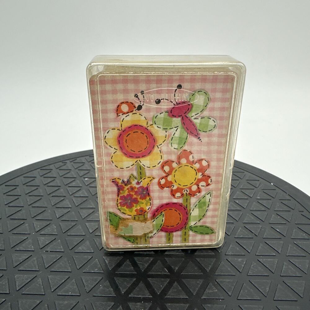 Stardust , Nu-Vue Playing Cards Floral Design Made In U.S.A.